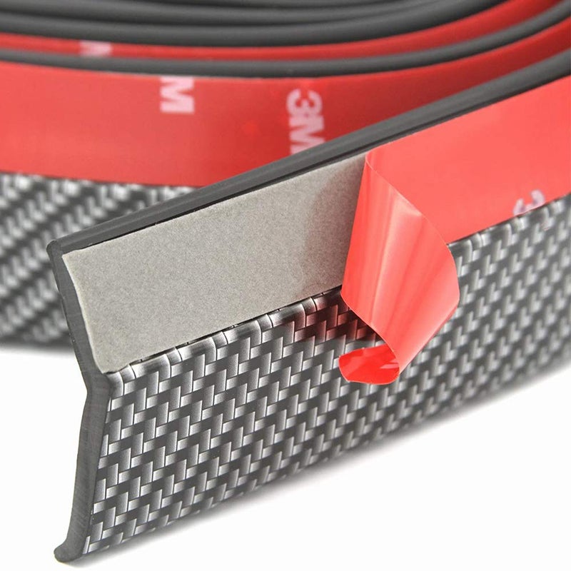 Youngine Universal Front Bumper Spoiler, 2.5M/8.2ft Front Bumper Lip Strip Splitter Spoiler for Cars Trucks SUVs - Image 3